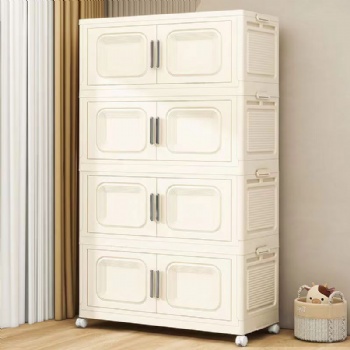  MUENHUI New Design High Quality Folding Design Plastic Storage Cabinet	