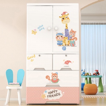  MUENHUI Wholesale Household Large Capacity Plastic Wardrobe For Kids	