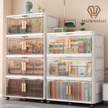 MUENHUI New Design Transparent Plastic Storage Cabinet