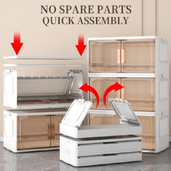  MUENHUI New Design Transparent Plastic Storage Cabinet	