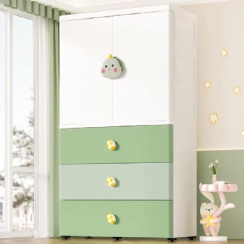  MUENHUI New Design Large Capacity Household Plastic Baby Wardrobe	