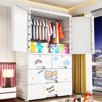  MUENHUI Hot Sale Large Capacity High Quality Plastic Baby Wardrobe	