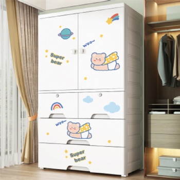  MUENHUI Hot Sale Large Capacity High Quality Plastic Baby Wardrobe	