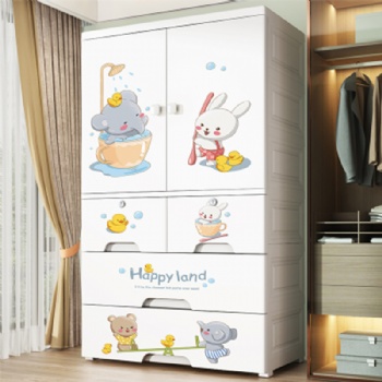  MUENHUI Hot Sale Large Capacity High Quality Plastic Baby Wardrobe	