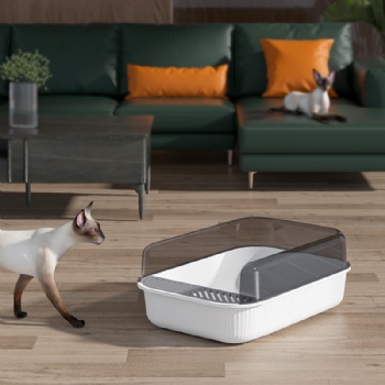  MUENHUI High Quality Plastic Cat Litter Box	