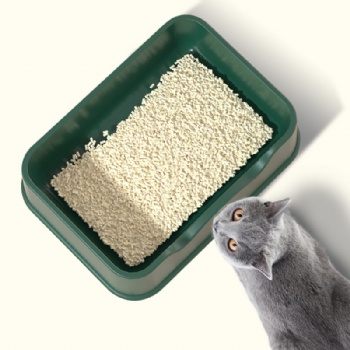  MUENHUI Large Capacity Open Design Plastic Cat Litter Basin	