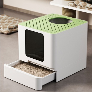  MUENHUI High Quality Fashion Plastic Cat Litter Box	