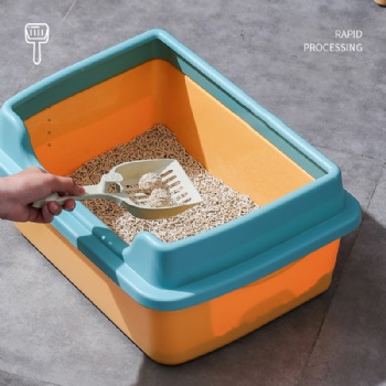  MUENHUI Multiple Specifications Plastic Cat Litter Box	