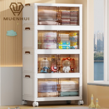 MUENHUI Wholesale Large Capacity Folding Plastic Storage Cabinet