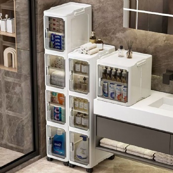  MUENHUI New Design High Quality Folding Design Slim Storage Cabinet	