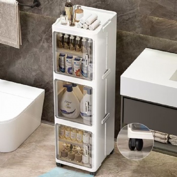  MUENHUI New Design High Quality Folding Design Slim Storage Cabinet	