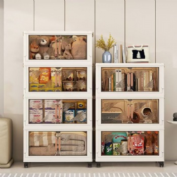  MUENHUI High Quality Multifunctional Folding Design Plastic Storage Cabinet	