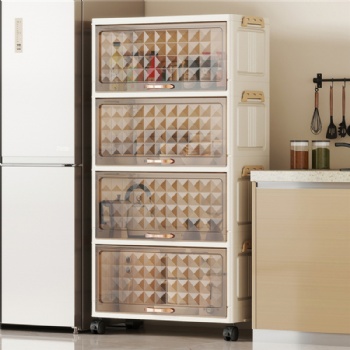  MUENHUI New Design Large Capacity Folding Plastic Storage Cabinet	