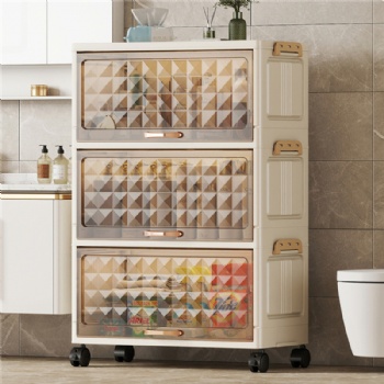  MUENHUI New Design Large Capacity Folding Plastic Storage Cabinet	
