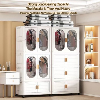  MUENHUI High Quality Folding Design Plastic Wardrobe	