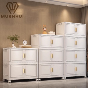 MUENHUI New Design Wholesale Multifunctional Folding Plastic Storage Cabinet