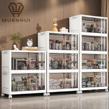  MUENHUI New Arrival Wholesale High Quality Folding Design Plastic Cupboard	