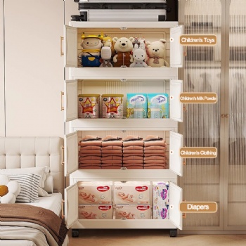  MUENHUI New Design Multifunctional Folding Plastic Storage Cabinet	