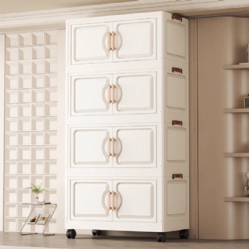  MUENHUI New Design Multifunctional Folding Plastic Storage Cabinet	