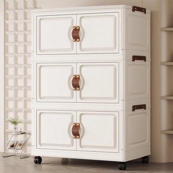  MUENHUI New Arrival High Quality Folding Plastic Storage Cabinet	