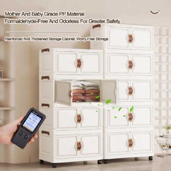  MUENHUI New Arrival High Quality Folding Plastic Storage Cabinet	