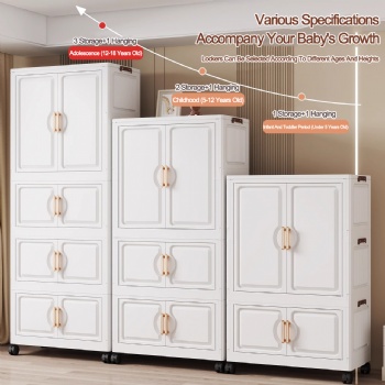  MUENHUI New Design High Quality Folding Design Plastic Cupboard	