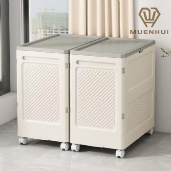 MUENHUI New Design Wholesaled Folding Design Plastic Storage Bin