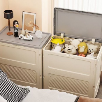  MUENHUI New Design Wholesaled Folding Design Plastic Storage Bin	