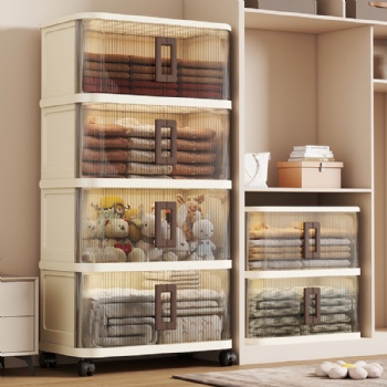  MUENHUI New Design Multifunctional Folding Plastic Storage Cabinet	