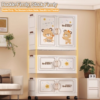  MUENHUI New Design Wholesale Folding Design Plastic Cupboard	