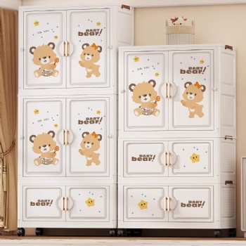  MUENHUI New Design Wholesale Folding Design Plastic Cupboard	