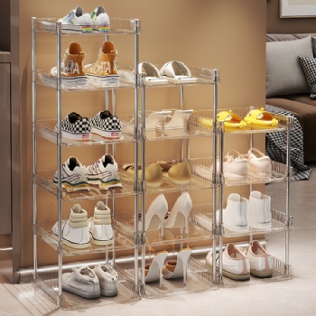  MUENHUI New Design Wholesale High Quality Plastic Shoes Storage Rack	