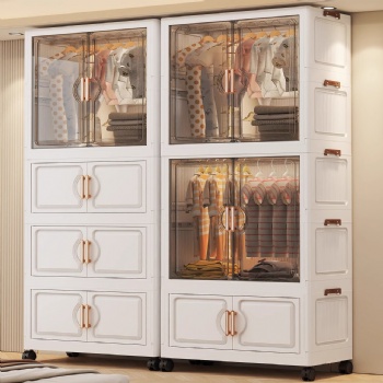  MUENHUI New Design Large Capacity Household Plastic Wardrobe	