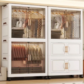  MUENHUI New Design Large Capacity Household Plastic Wardrobe	