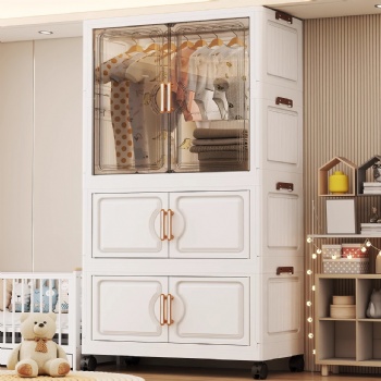  MUENHUI New Design Large Capacity Household Plastic Wardrobe	