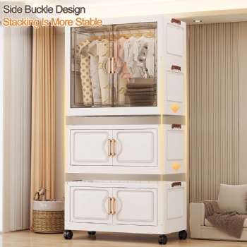  MUENHUI New Design Large Capacity Household Plastic Wardrobe	