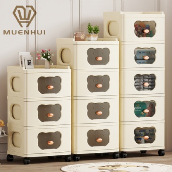 MUENHUI New Design High Quality Narrow Plastic Storage Cabinet
