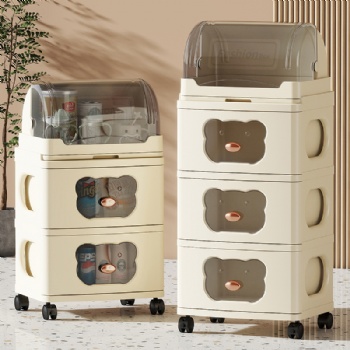  MUENHUI New Design High Quality Plastic Storage Cabinet With Drain Rack	