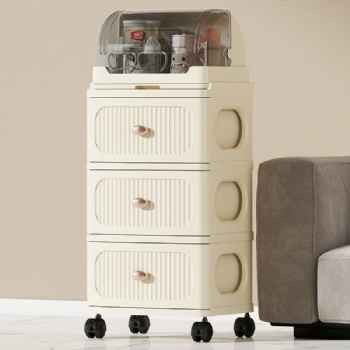  MUENHUI New Design Hot Sale Plastic Storage Cabinet With Drain Rack	