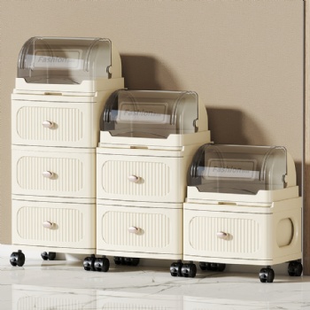  MUENHUI New Design Hot Sale Plastic Storage Cabinet With Drain Rack	