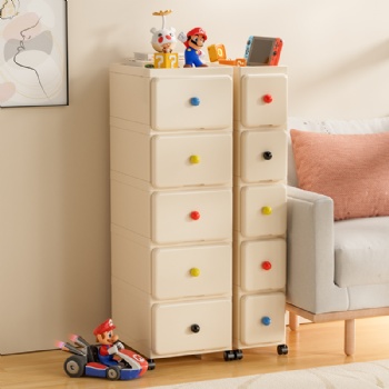  MUENHUI New Design Multifunctional Plastic Narrow Drawer Cabinet	
