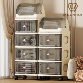 MUENHUI New Design Multifunctional High Quality Plastic Storage Cabinet with Drain Rack