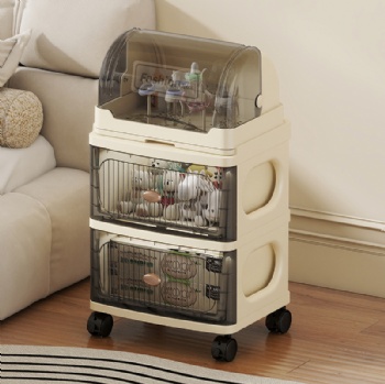  MUENHUI New Design Multifunctional High Quality Plastic Storage Cabinet with Drain Rack	