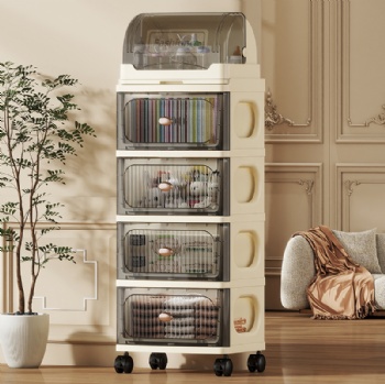  MUENHUI New Design Multifunctional High Quality Plastic Storage Cabinet with Drain Rack	