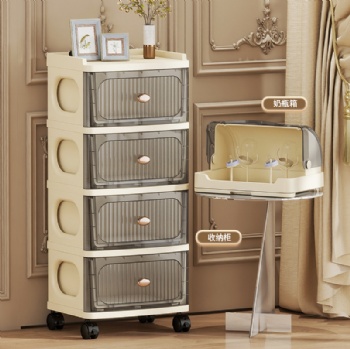  MUENHUI New Design Multifunctional High Quality Plastic Storage Cabinet with Drain Rack	