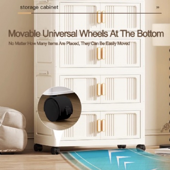  MUENHUI New Design Multifunctional Large Capacity Plastic Storage Cabinet	