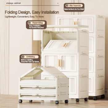  MUENHUI New Design Multifunctional Large Capacity Plastic Storage Cabinet	