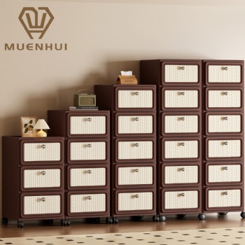  MUENHUI New Arrival Multifunctional Household Plastic Drawer Cabinet	