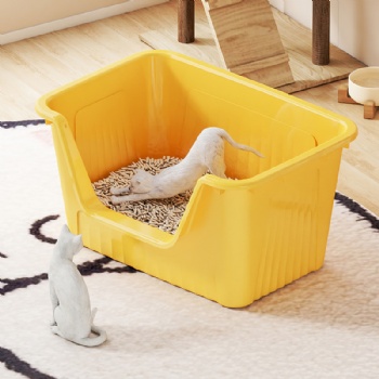  MUENHUI New Designs Large Capacity Plastic Cat Litter Toilet Basin	