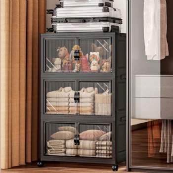  MUENHUI Large Capacity Multifunctional Plastic Storage Cabinet	